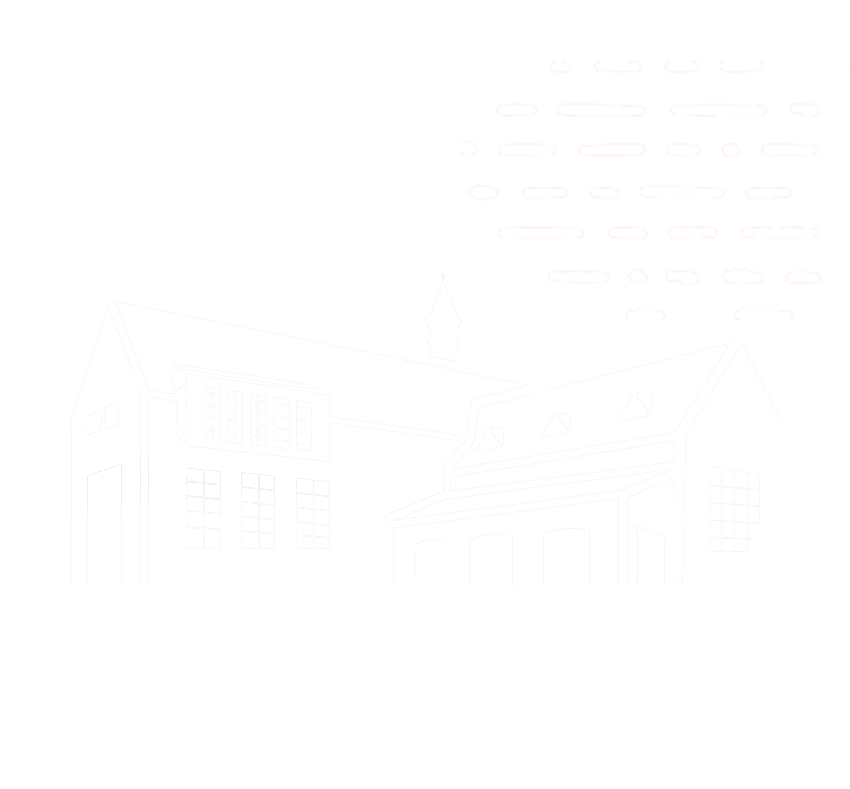 Silhouette of the Hutton Honors College building